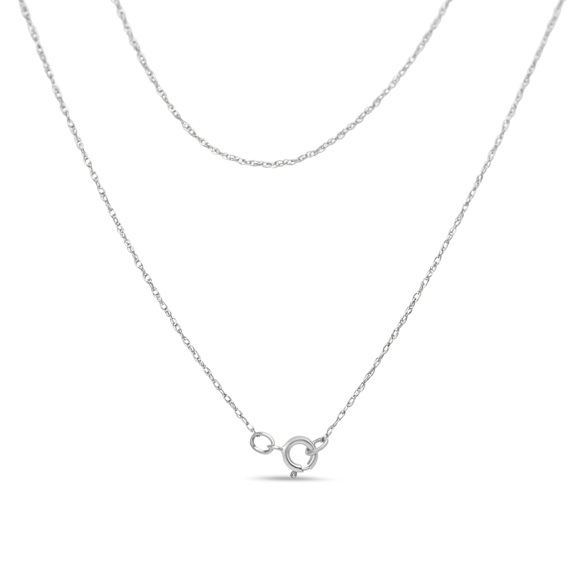 14K White Gold 1/2 cttw Prong Set Round-Cut Diamond 7 Stone Floral